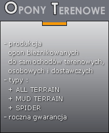 opony terenowe